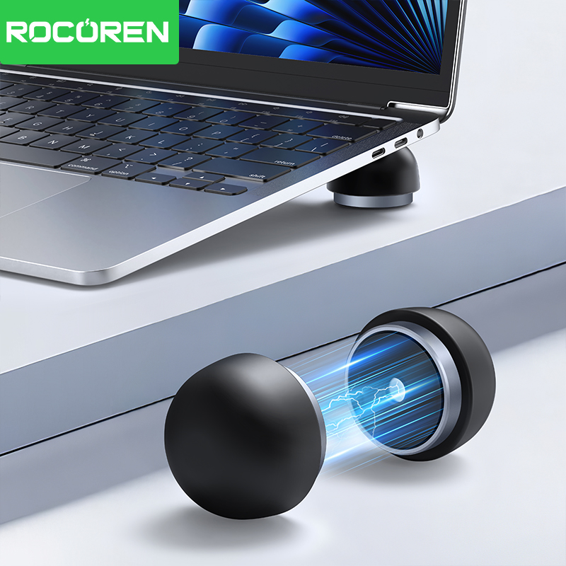 Laptop Accessories Macbook - Rocoren ขาตั้งแล็ปท็อปอุปกรณ์เสริมโน้ตบุ๊คแล็ปท็อปเห็ดผู้ถือ Magnetic MINI Cooler สําหรับ