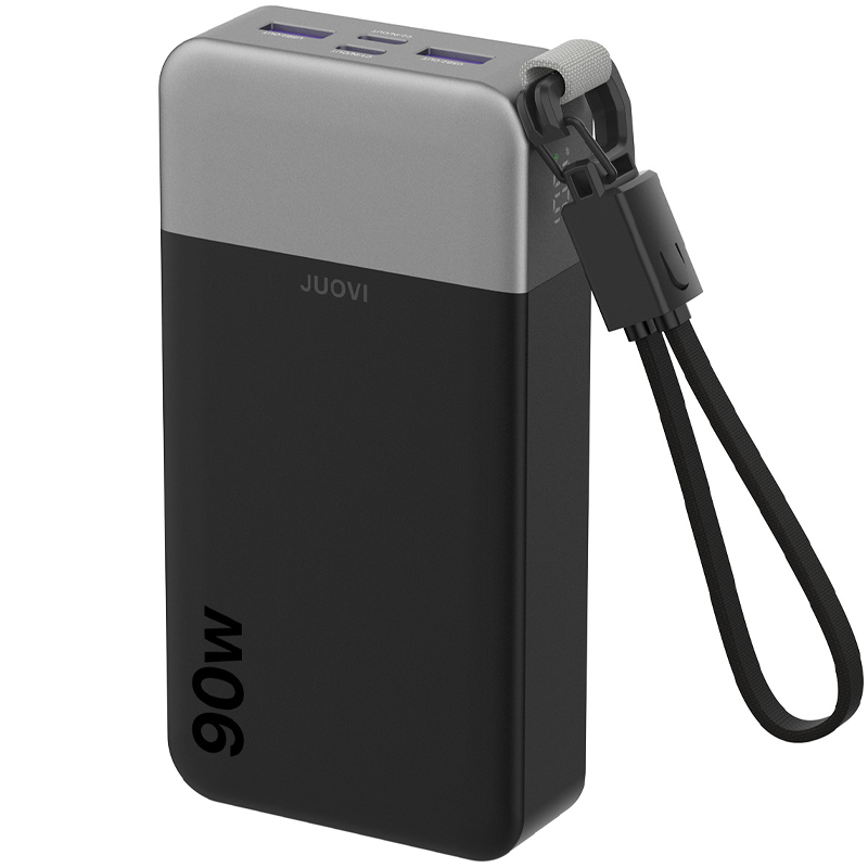 Laptop Accessories Dell - JUOVI แบตเตอรี่สำรองแบบพกพา 90W 20000mAh สำหรับแล็ปท็อป พร้อมสาย