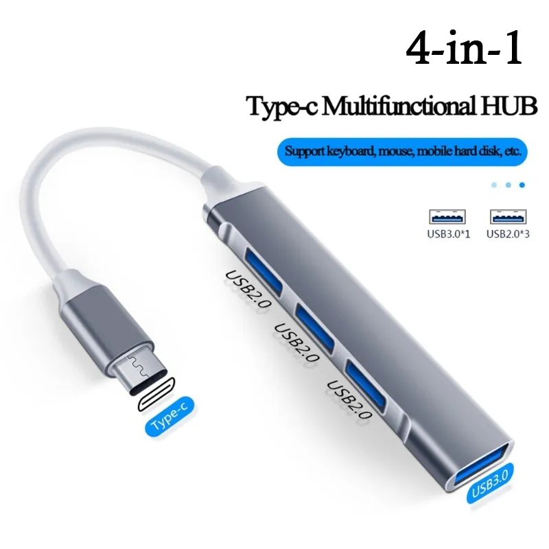 Laptop Accessories Macbook - 4-in-1 USB C HUB 3.0 ประเภท