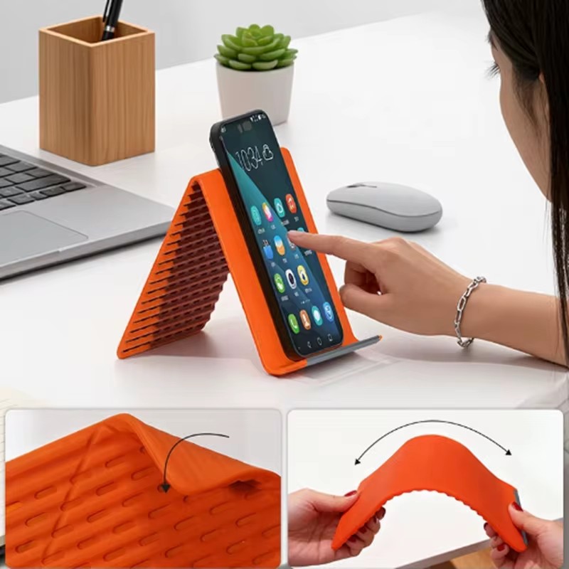 Laptop Stand Portable - ที่วางโทรศัพท์ซิลิโคนแบบพับได้แบบพกพาปรับได้หลายมุมขาตั้งตั้งโต๊ะสำหรับแล็ปท็อปแท็บเล็ตโฮมออฟฟิศ