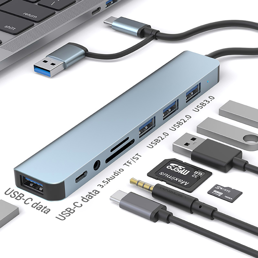 Laptop Accessories That You Need - 9-in-1 ดูอัลเฮด USB Docking Station USB-A&USB-C