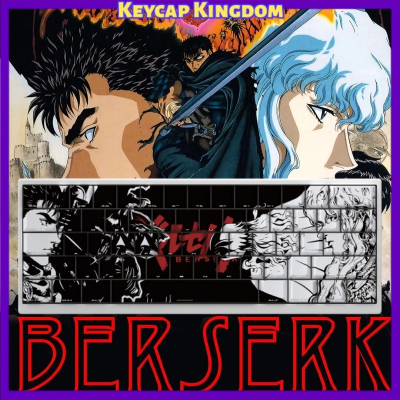 Laptop Accessories To Gift - ธีม BERSERK อะนิเมะคีย์แคป 98 คีย์คีย์บอร์ดเชอร์รี่ พีบีที