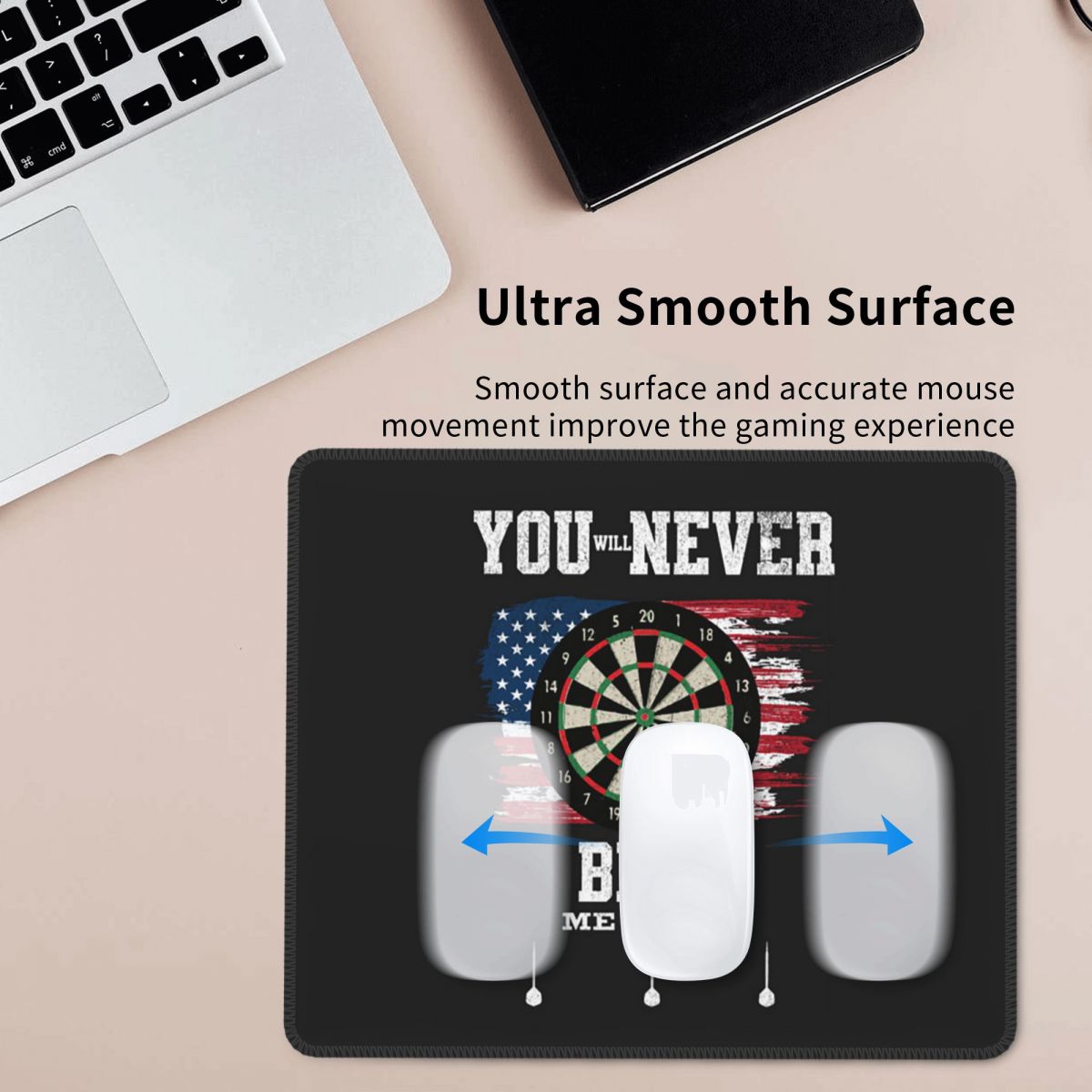 Laptop Accessories Target - แผ่นรองเมาส์หลายขนาด กระดานปาเป้า ลูกศร สำหรับเกมเมอร์ พีซี แล็ปท็อป