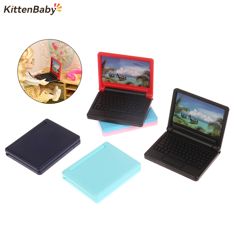 1ชิ้น1/12ตุ๊กตาออฟฟิศโมเดลคอมพ - Laptop Accessories Computer บทวิจารณ์และราคา