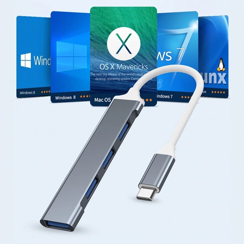4 พอร์ตมัลติสปลิตเตอร์ USB 3.0 - Laptop Accessories Hub บทวิจารณ์และราคา