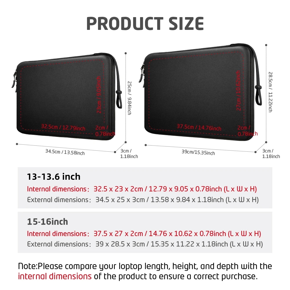 13 13.6 15 16 กระเป๋าใส่แล็ปท็ - Laptop Accessories Sleeve บทวิจารณ์และราคา