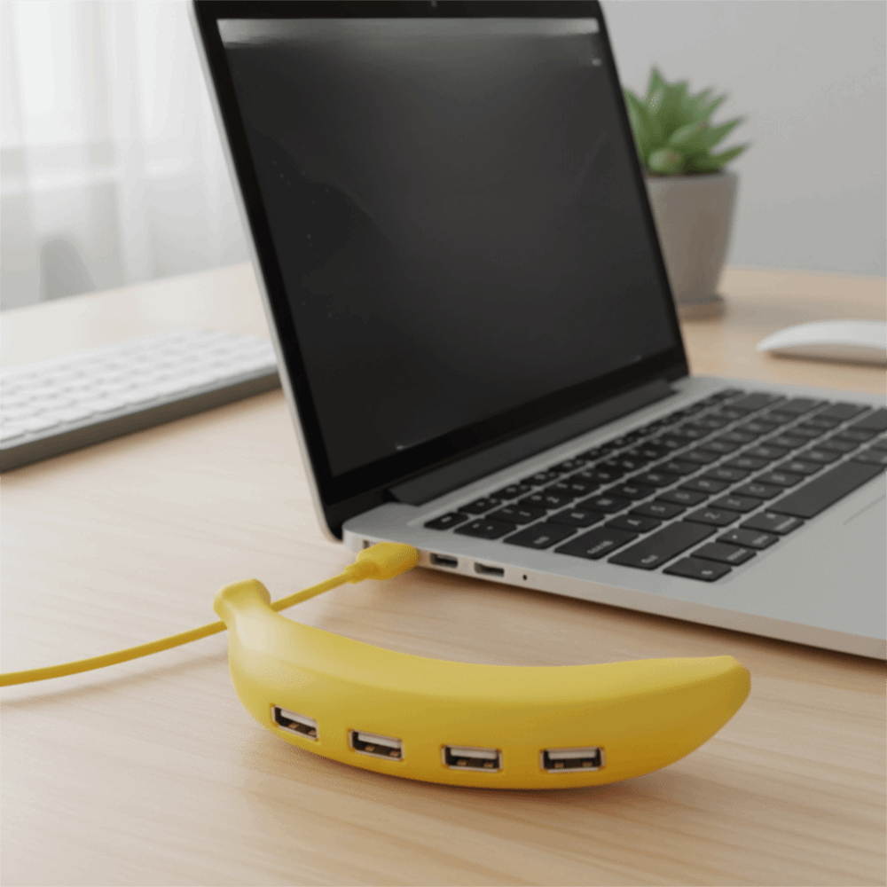 ดีไซน์พกพา ฮับ USB รูปทรงกล้วย - Laptop Accessories Hub บทวิจารณ์และราคา