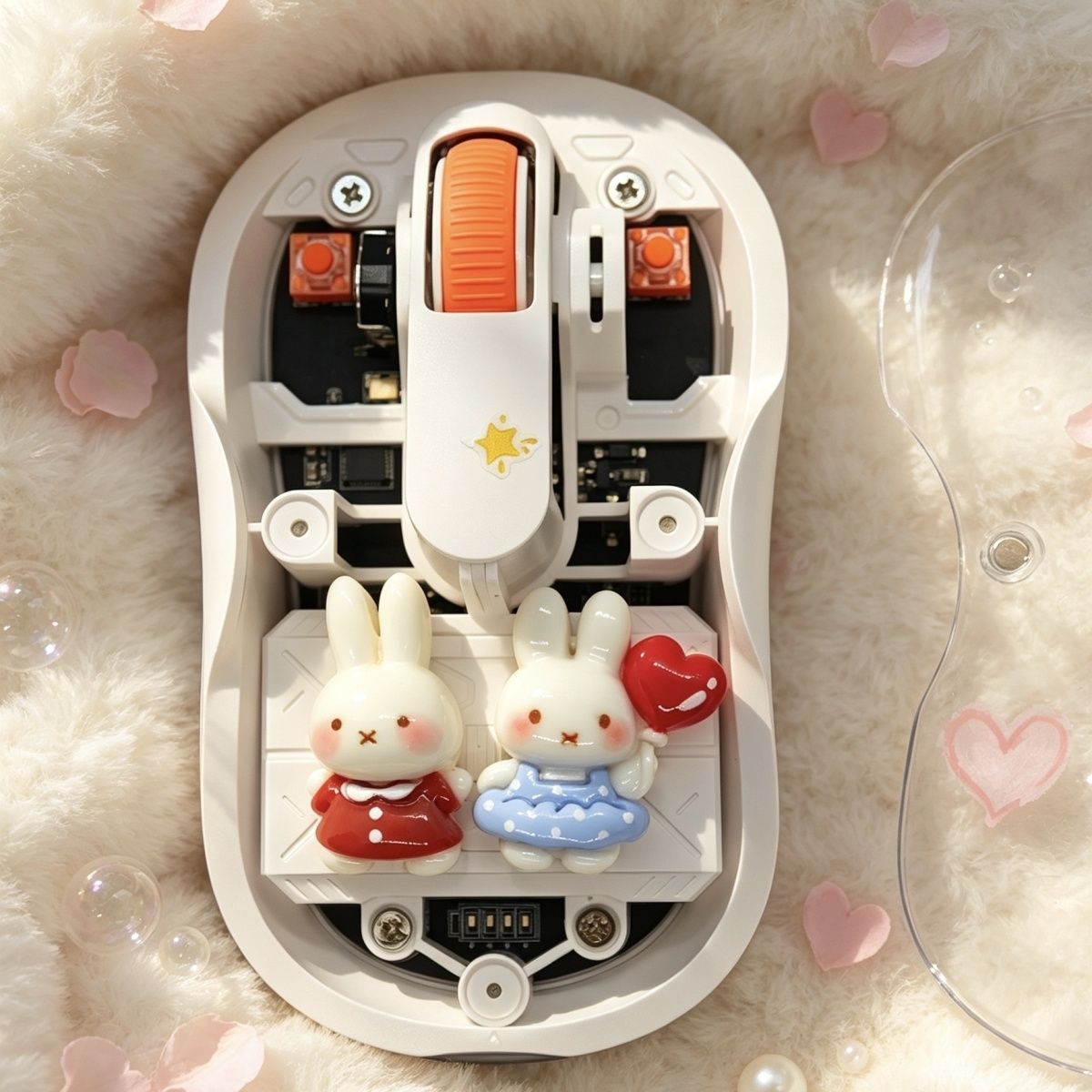 เมาส์ไร้สายใสลายการ์ตูนมิฟฟี่น - Laptop Accessories Diy บทวิจารณ์และราคา