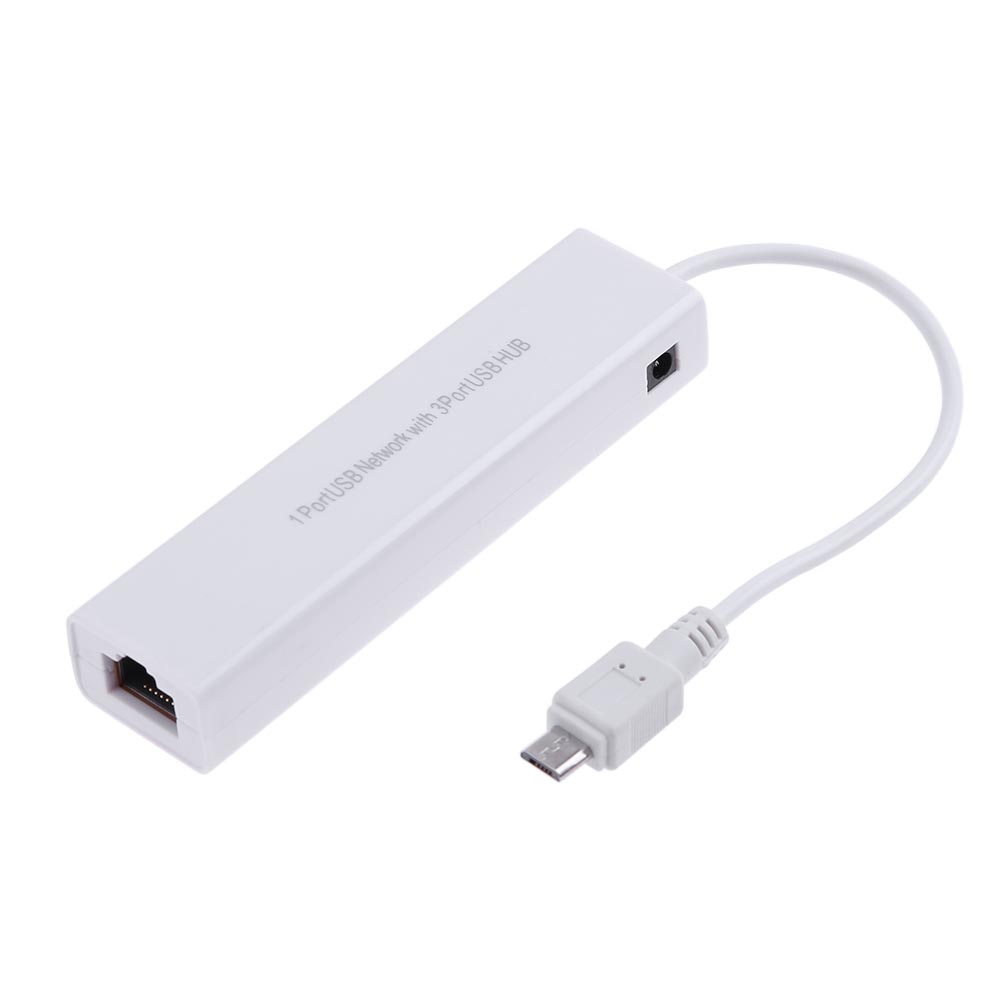 OTG 3พอร์ต USB ฮับ2.0 10/100MB - Laptop Accessories Hub บทวิจารณ์และราคา