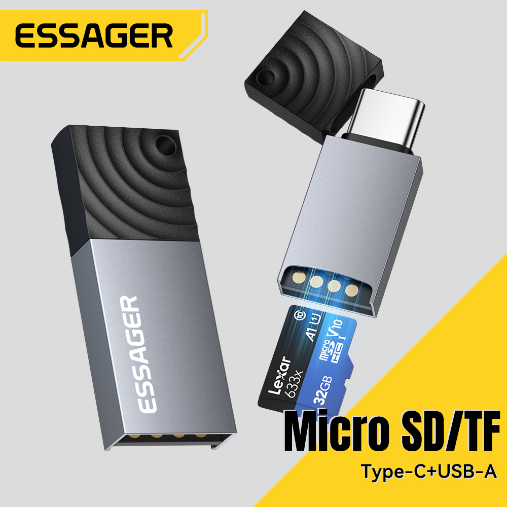 Essager 2 in 1 TF SD Card Read - Laptop Accessories And Gadgets บทวิจารณ์และราคา