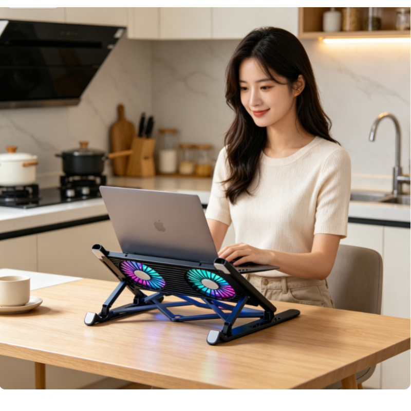 ใหม่แล็ปท็อปคูลเลอร์เบสสแตนด์แ - Laptop Stand Portable บทวิจารณ์และราคา