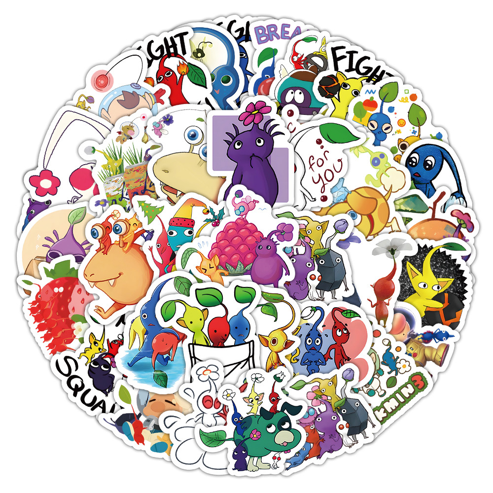 100PCS น่ารักพืช Pikmin Doodle - Laptop Accessories Diy บทวิจารณ์และราคา