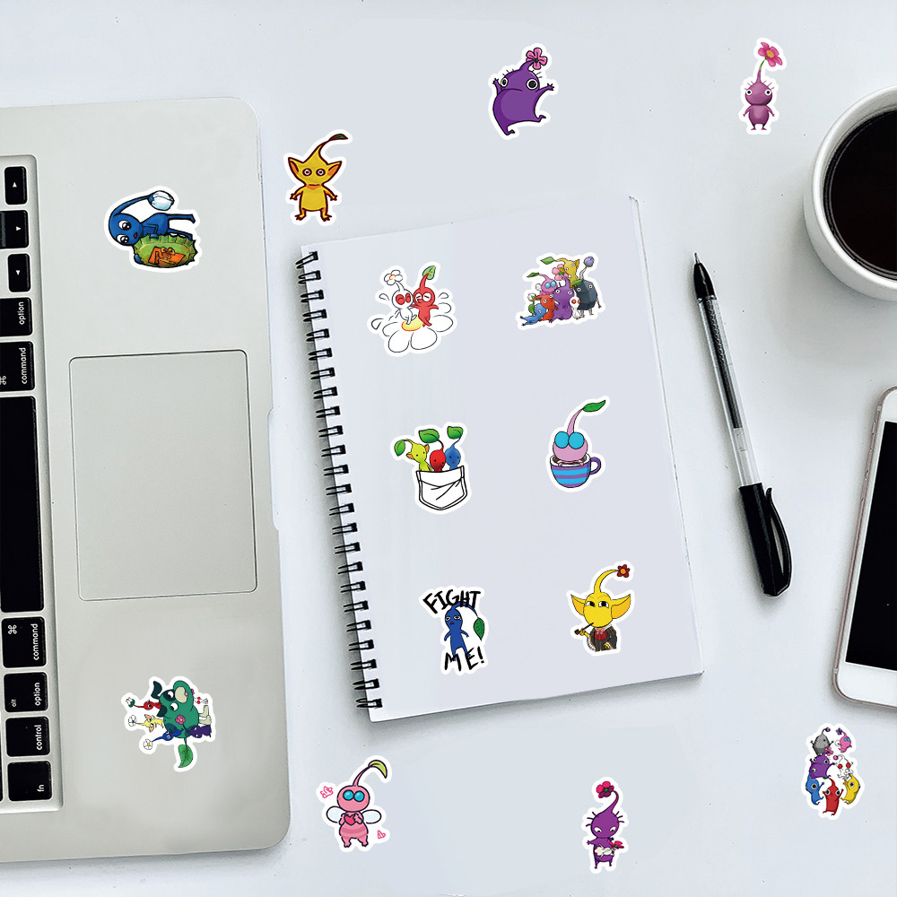 100PCS น่ารักพืช Pikmin Doodle - Laptop Accessories Diy บทวิจารณ์และราคา